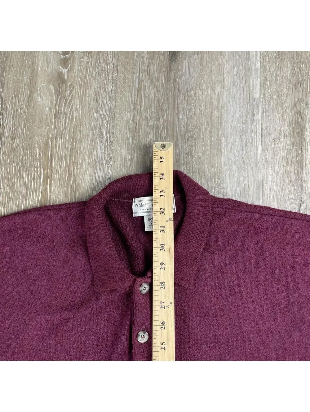 Vintage Natural Exchange Alexander Lloyd Sweater Henley Men's 3XLT Maroon
